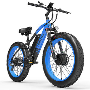 Elcykel - LANKELEISI MG740 PLUS - 120 km rækkevidde - Dobbelte 2000W motorer - SUMSUNG 48V 20Ah batteri - Hastighed 48 km/t