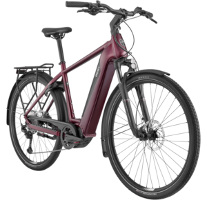 BESV TR 1.1 Trekking cykel 12 Gear 720Wh herre burgundy gloss cykelstyrken