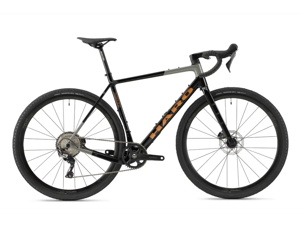 Haro Buzzard Carbon 3 Gravelcykel Gloss Jet Black and Grey/Copper cykelstyrken – Image 2