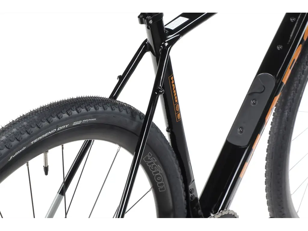 Haro Buzzard Carbon 3 Gravelcykel Gloss Jet Black and Grey/Copper cykelstyrken – Image 3