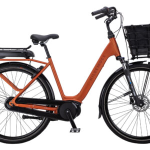 Kildemoes Birkholm Bosch dame elcykel orange cykelstyrken