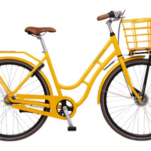 Kildemoes Nyhavn damecykel gul cykelstyrken