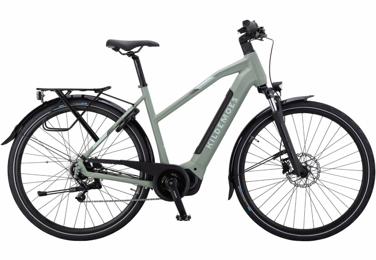 Kildemoes Stavanger Shimano dame elcykel grøn cykelstyrken – Image 3