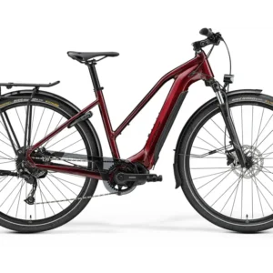 Merida eSPRESSO Sport 400 E-Bike dame rød/sort cykelstyrken