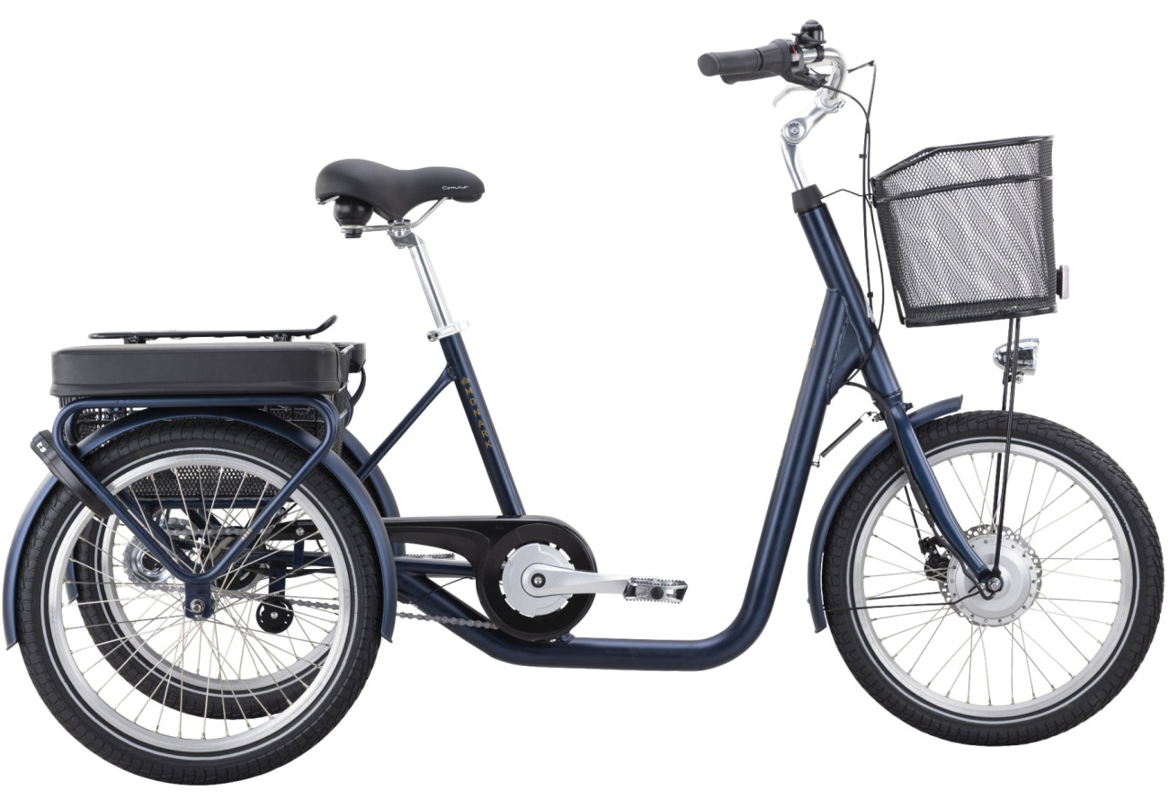Monark Abbe 20" elcykel blå cykelstyrken – Image 2