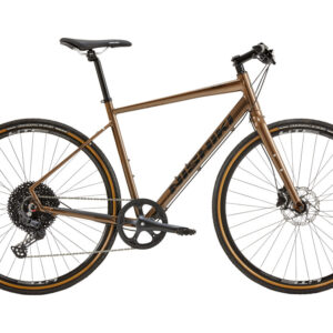 Nishiki Rush citybike 12 gear med Shimano Deore skivebremser brun herre cykelstyrken